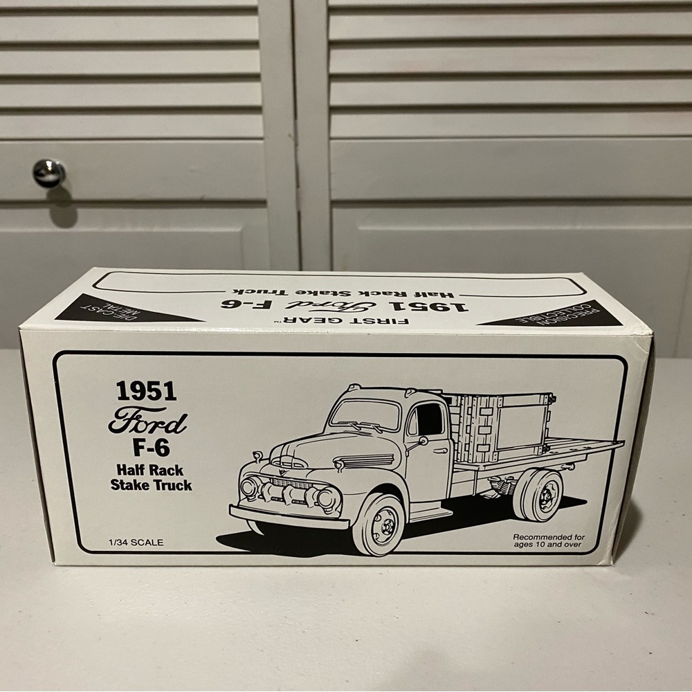 First Gear 1951 Ford F-6 Half Rack Stake Truck 1:34 Scale - Seiter Bros